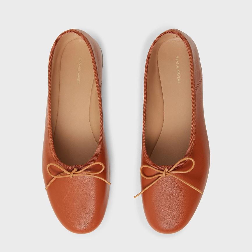 Women's Mansur Gavriel Dream Ballerina Ballet Flats Brown | AU 27M8QZ